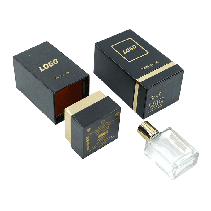 Custom logo base and lid box paper 30ml 50 ml perfume bottle and box perfume set box