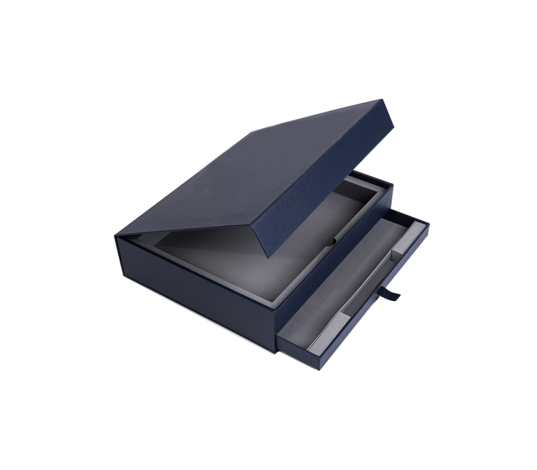 Black double-layer flip cover gift box