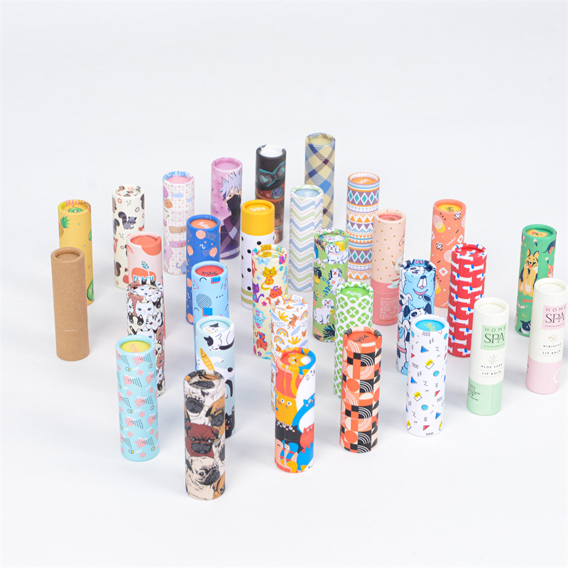 Colorful lipstick paper tube