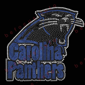 Carolina Panthers Football Rhinestone Transfer Design