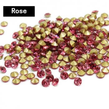 SS 6 8 10 12 16 20 30 Gold Hotfix Glass Rhinestones Hot Fix Crystal Stones Flatback Iron On Strass For DIY Clothes - copy - copy