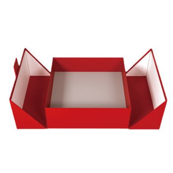 Customized Red Double doors high-end perfume fragrance cosmetic paper packaging gift