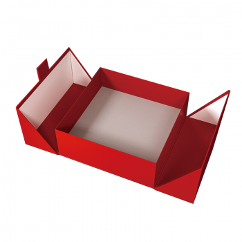 Customized Red Double doors high-end perfume fragrance cosmetic paper packaging gift