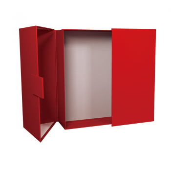 Customized Red Double doors high-end perfume fragrance cosmetic paper packaging gift