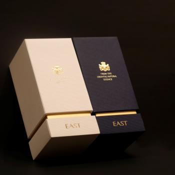 Custom printing decorative luxury perfume packaging boxes with gold stamping logo gift box for perfume essential oil