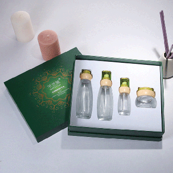 Customized Turquoise exquisite perfume gift box set 4 pieces of combination high-grade gilding