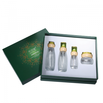 Customized Turquoise exquisite perfume gift box set 4 pieces of combination high-grade gilding