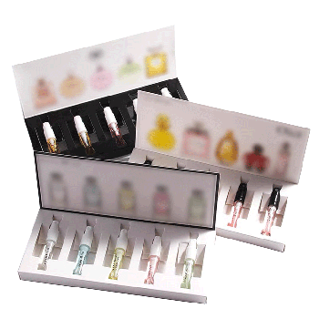 350g C1S Offset printing clamshell perfume trial set