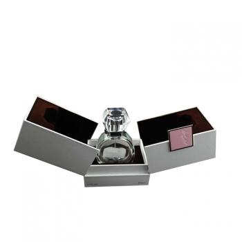 Double door nameplate hot stamping perfume gift box