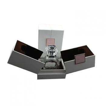 Double door nameplate hot stamping perfume gift box