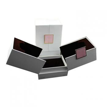 Double door nameplate hot stamping perfume gift box