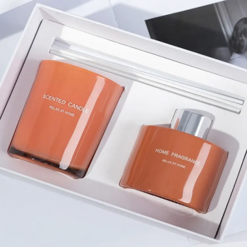 White base and lid Festival fragrance candle Gift Box