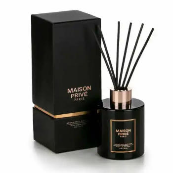 Hot stamping high-end black gold border fragrance candle gift box
