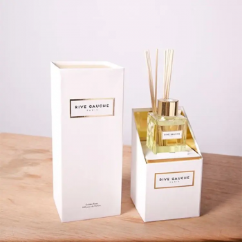 Hot stamping high-end black gold border fragrance candle gift box