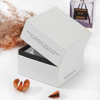 Flipped fragrance candle paper packaging box