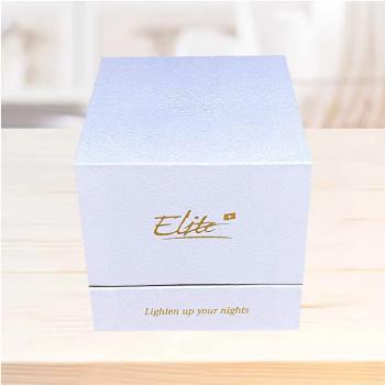 Flip gold border fragrance candle paper packaging box