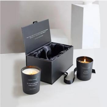 Black Ribbon fragrance Candle Packaging Box