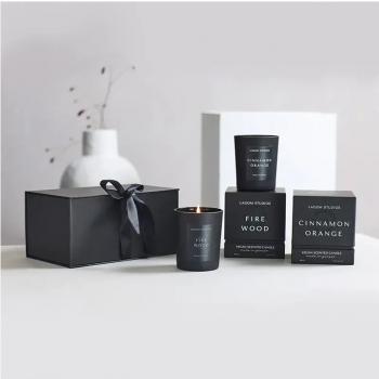 Black Ribbon fragrance Candle Packaging Box