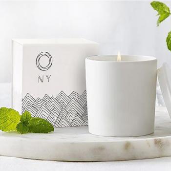 White Flipped fragrance candle Gift paper packaging Box