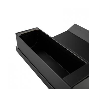 Foldable single bottle wine box with handle