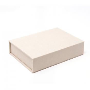 White linen book style box
