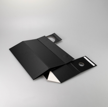 Black folding wine box