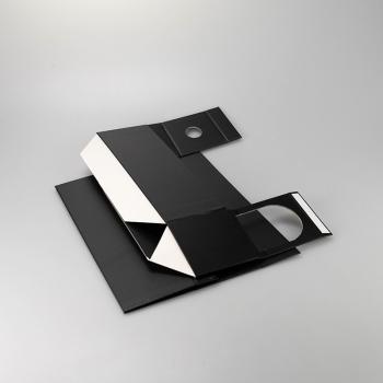 Black folding wine box