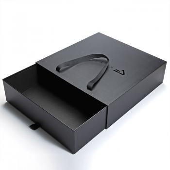 Black hand-held drawer box