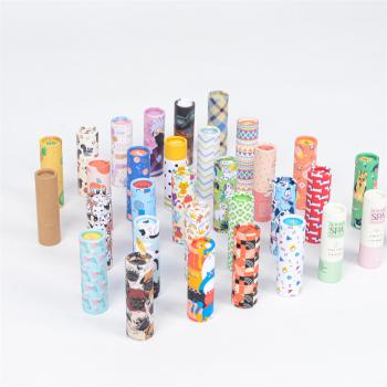 Colorful lipstick paper tube