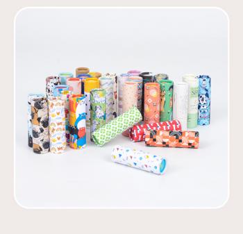 Colorful lipstick paper tube