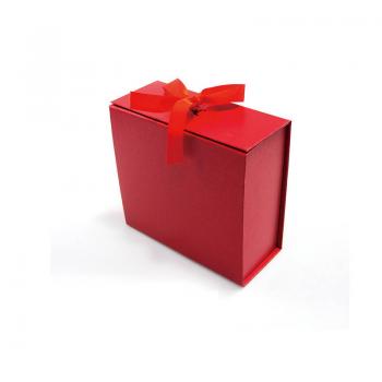 Red bow ribbon folding box