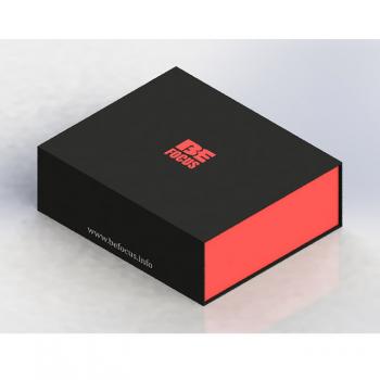 Black and red flip magnetic gift box