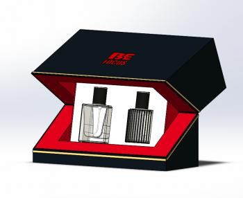 Gold midline flip perfume gift box