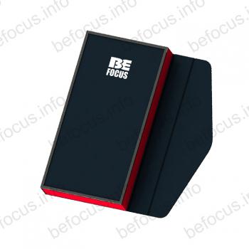 Black and red flip magnetic phone case
