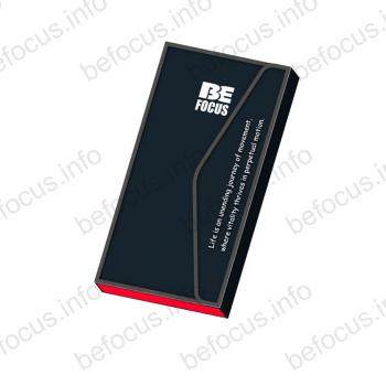Black and red flip magnetic phone case