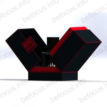 Double door perfume box with nameplate