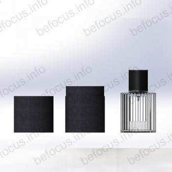 Perfume bottle with luxury flat edge tube