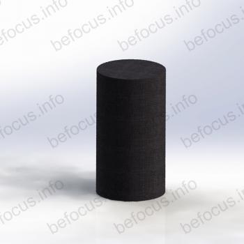 Perfume bottle with luxury flat edge tube