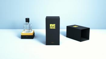 Gold waist line perfume gift box